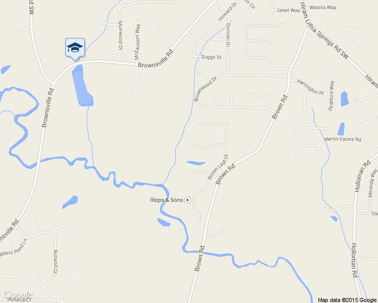 map of restaurants, bars, coffee shops, grocery stores, and more near 5183 Brown Leaf Way Southwest in Powder Springs