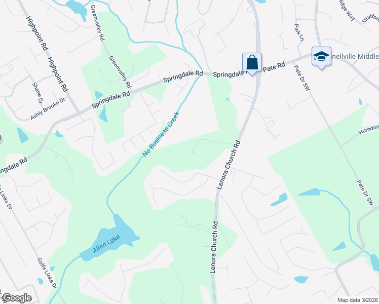 map of restaurants, bars, coffee shops, grocery stores, and more near 3261 Lenora Church Road in Snellville