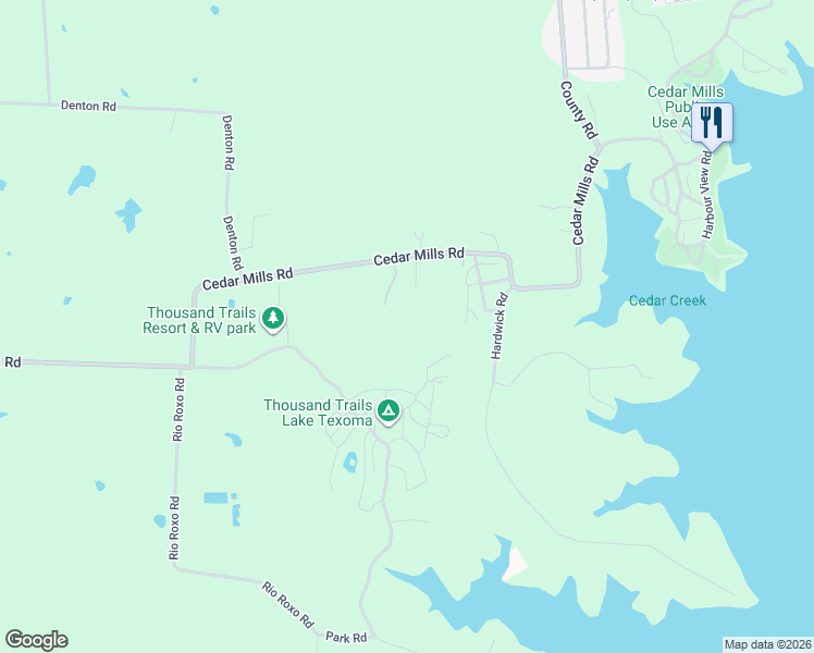 map of restaurants, bars, coffee shops, grocery stores, and more near 1468 Cedar Mills Road in Gordonville