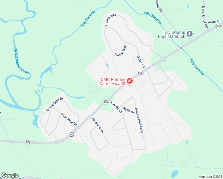 map of restaurants, bars, coffee shops, grocery stores, and more near 4239 South Carolina 90 in Conway