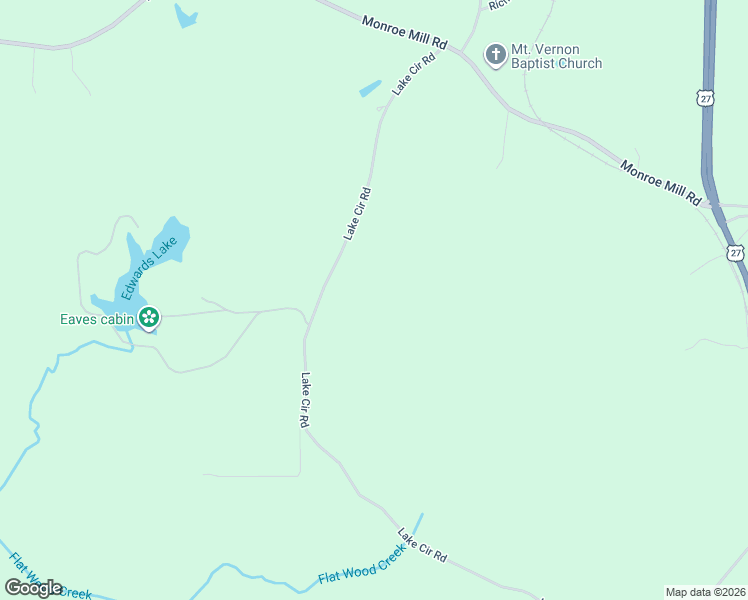 map of restaurants, bars, coffee shops, grocery stores, and more near 712 Lake Circle Road in Buchanan