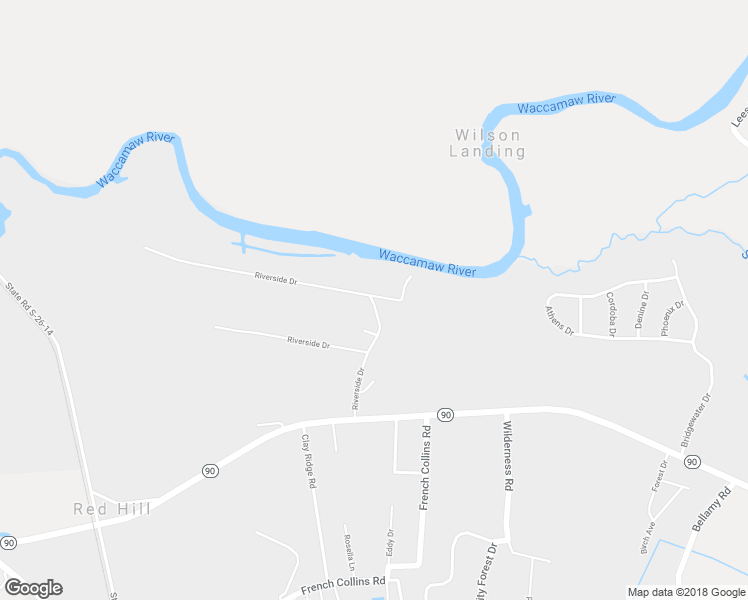 map of restaurants, bars, coffee shops, grocery stores, and more near 1823 Riverside Drive in Conway