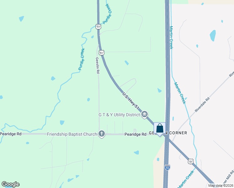 map of restaurants, bars, coffee shops, grocery stores, and more near 12371 U.S. 51 in Grenada