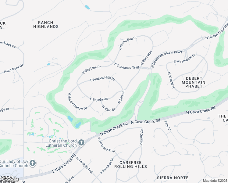 map of restaurants, bars, coffee shops, grocery stores, and more near 9332 East Bajada Road in Scottsdale