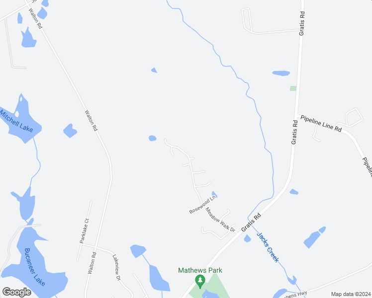 map of restaurants, bars, coffee shops, grocery stores, and more near 1808 Meadow Walk Drive in Monroe