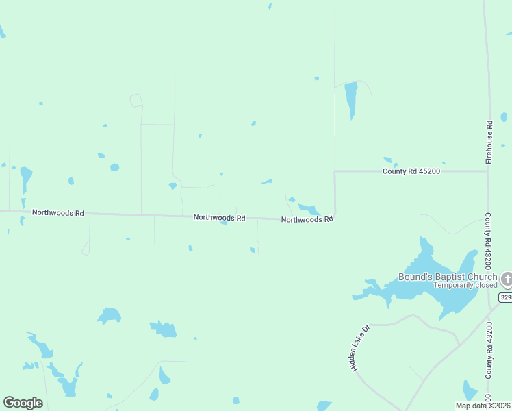 map of restaurants, bars, coffee shops, grocery stores, and more near 2108 Northwoods Road in Powderly