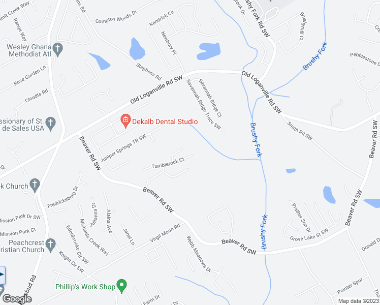 map of restaurants, bars, coffee shops, grocery stores, and more near 1271 Tumblerock Court in Loganville