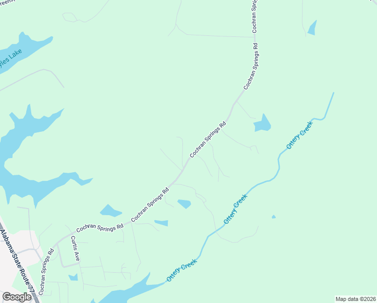 map of restaurants, bars, coffee shops, grocery stores, and more near 107 Eagle Lodge Road in Ohatchee