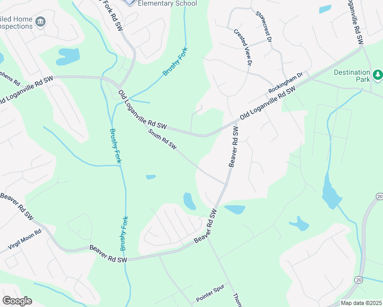 map of restaurants, bars, coffee shops, grocery stores, and more near 4220 Smith Road Southwest in Loganville