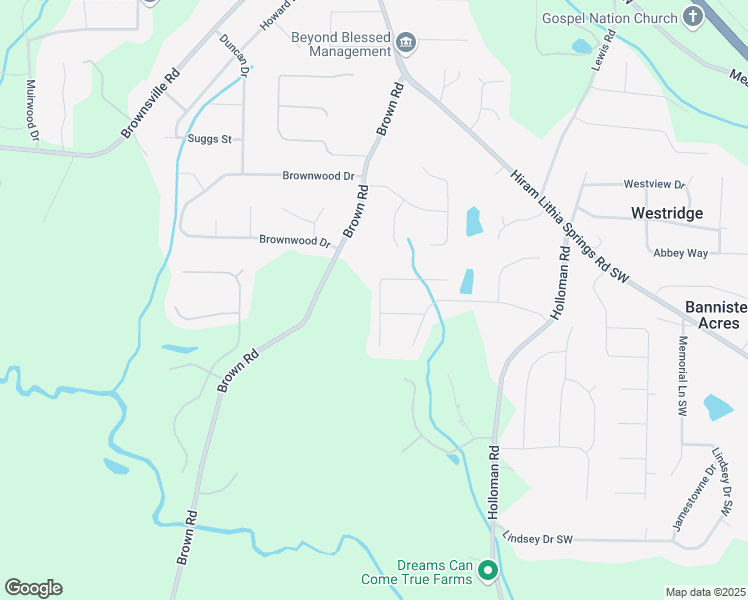 map of restaurants, bars, coffee shops, grocery stores, and more near 5227 Rosetrace Terrace Southwest in Powder Springs