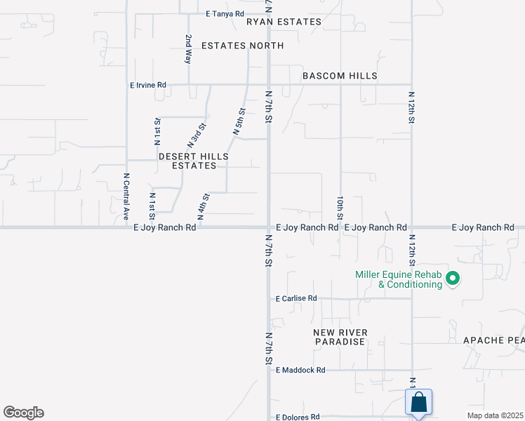 map of restaurants, bars, coffee shops, grocery stores, and more near 601 East Blue Eagle Lane in Phoenix