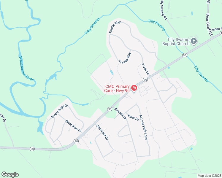 map of restaurants, bars, coffee shops, grocery stores, and more near 4239 South Carolina 90 in Conway