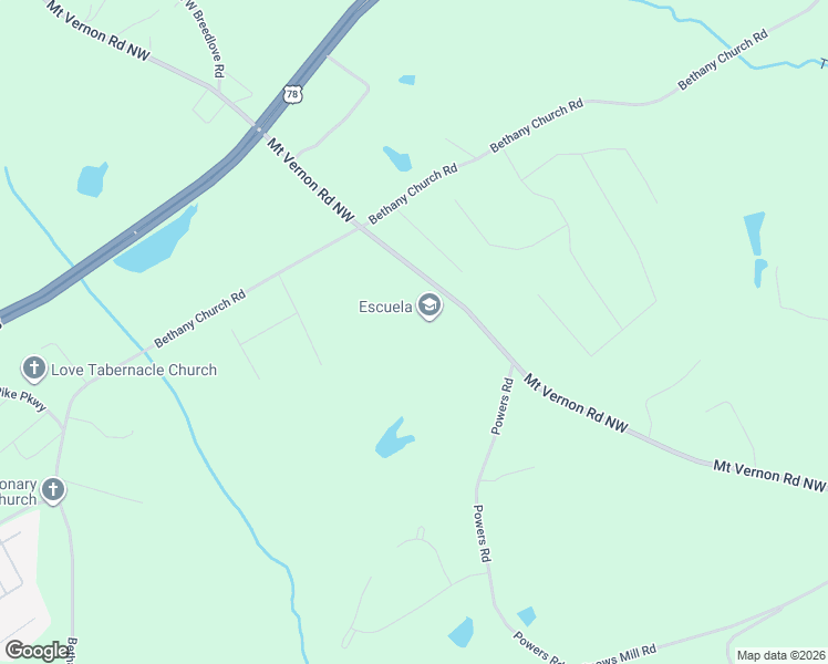 map of restaurants, bars, coffee shops, grocery stores, and more near 430 Mount Vernon Road Northwest in Monroe