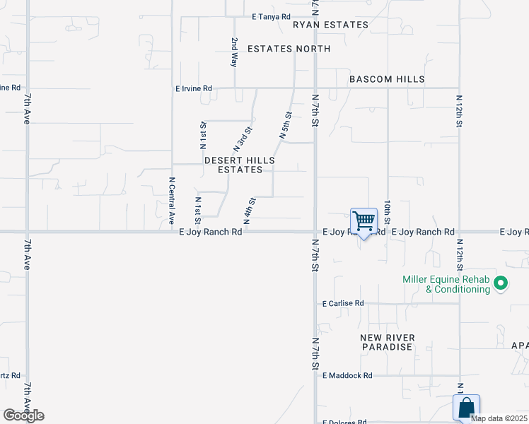map of restaurants, bars, coffee shops, grocery stores, and more near 501 East Blue Eagle Lane in Phoenix