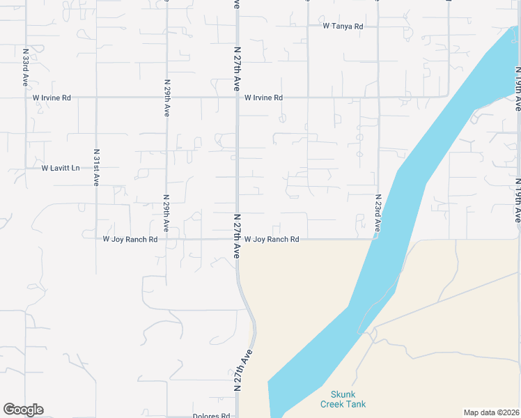 map of restaurants, bars, coffee shops, grocery stores, and more near 2616 West Canyon Road in Phoenix