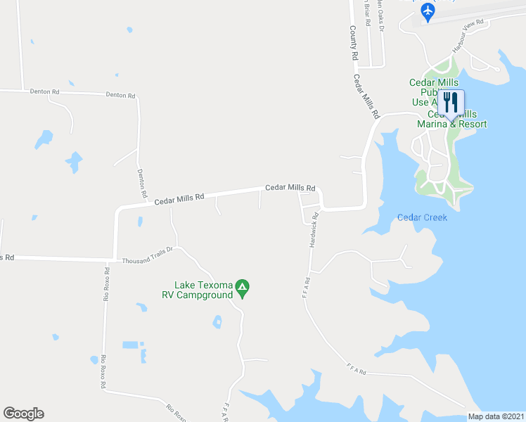 map of restaurants, bars, coffee shops, grocery stores, and more near 1468 Cedar Mills Road in Gordonville