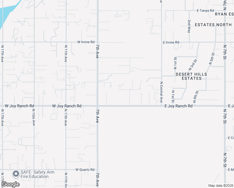 map of restaurants, bars, coffee shops, grocery stores, and more near 412 West Joy Ranch Road in Phoenix