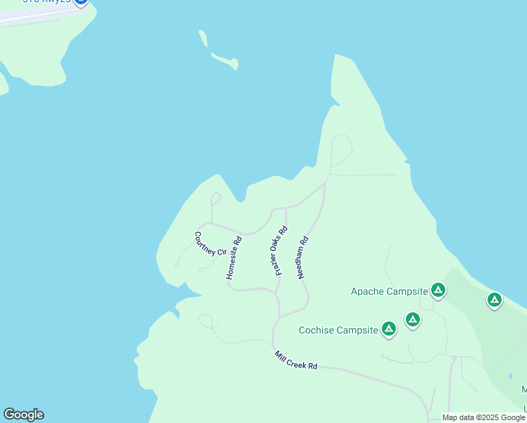 map of restaurants, bars, coffee shops, grocery stores, and more near 575 Homesite Road in Pottsboro