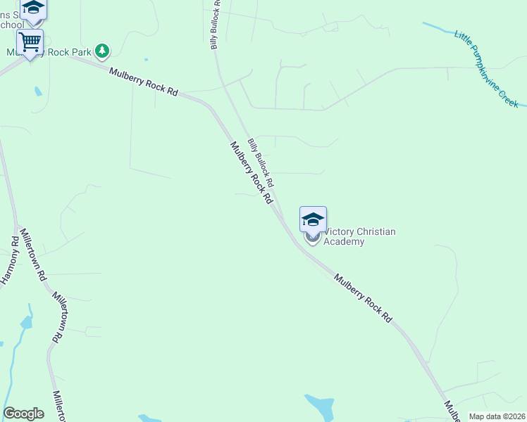 map of restaurants, bars, coffee shops, grocery stores, and more near 2710 Mulberry Rock Road in Dallas