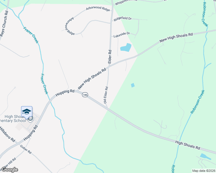 map of restaurants, bars, coffee shops, grocery stores, and more near in North High Shoals