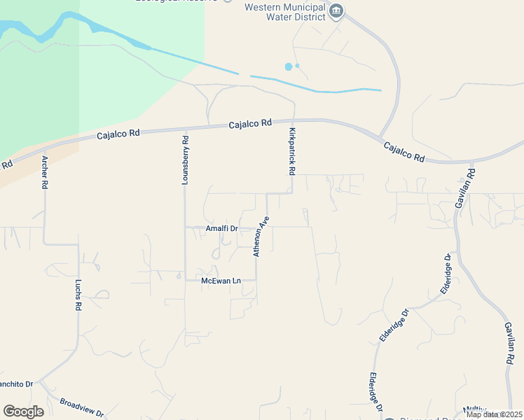map of restaurants, bars, coffee shops, grocery stores, and more near 19927 Athenon Avenue in Perris