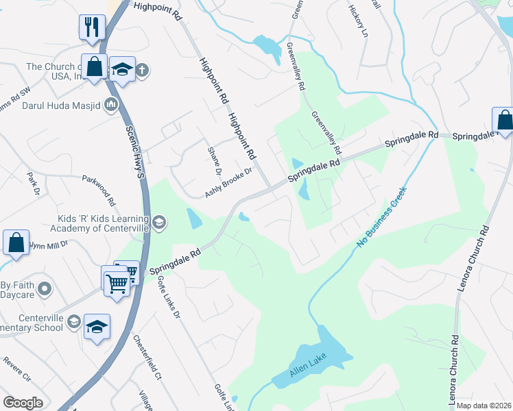 map of restaurants, bars, coffee shops, grocery stores, and more near 3026 Tuscan Ridge Drive Southwest in Snellville