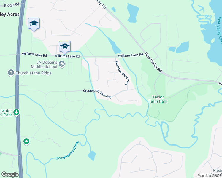 map of restaurants, bars, coffee shops, grocery stores, and more near 127 Savanna Court in Powder Springs