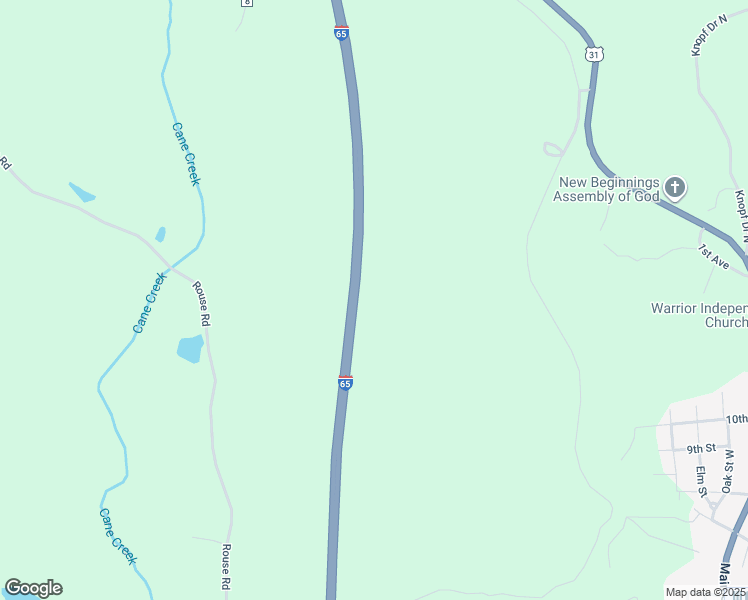 map of restaurants, bars, coffee shops, grocery stores, and more near 11254 U.S. 31 in Warrior