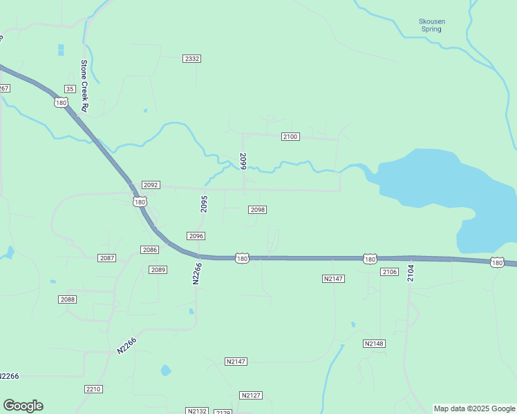 map of restaurants, bars, coffee shops, grocery stores, and more near County Road 2098 in Alpine