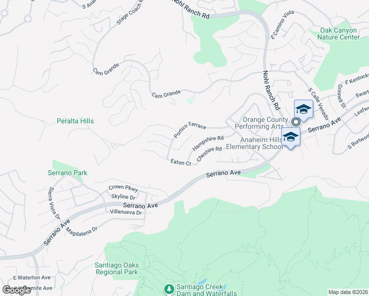map of restaurants, bars, coffee shops, grocery stores, and more near 7846 Hampshire Road in Orange