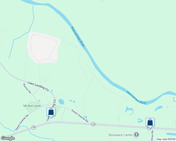 map of restaurants, bars, coffee shops, grocery stores, and more near 2223 Steep Landing Road in Conway