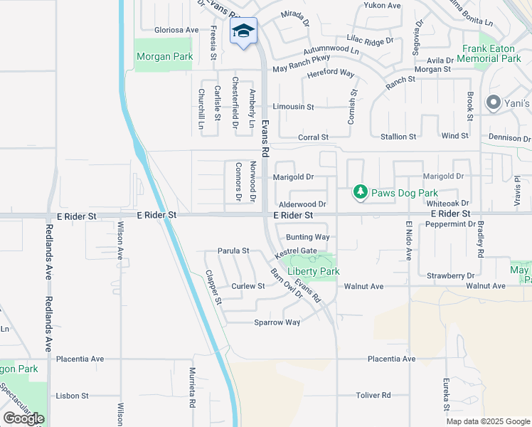 Evans Road & East Rider Street, Perris CA Walk Score
