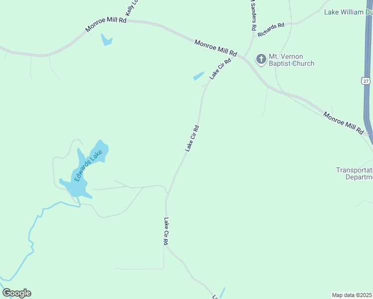 map of restaurants, bars, coffee shops, grocery stores, and more near 728 Lake Circle Road in Buchanan
