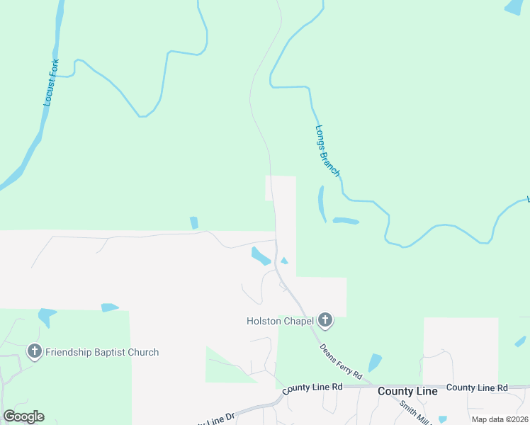 map of restaurants, bars, coffee shops, grocery stores, and more near 5180 Deans Ferry Road in County Line