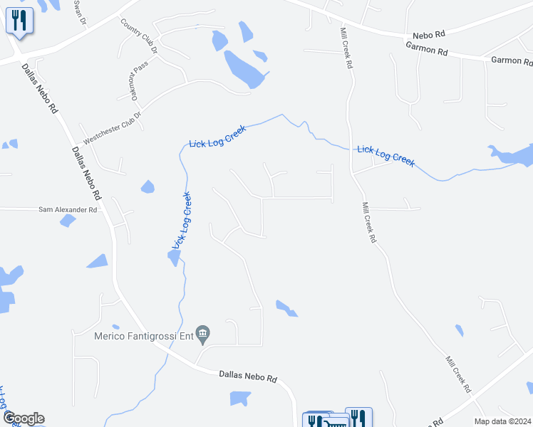 map of restaurants, bars, coffee shops, grocery stores, and more near 84 Conner Glenn Drive in Hiram