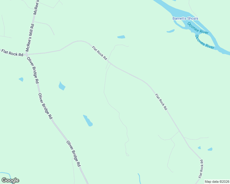 map of restaurants, bars, coffee shops, grocery stores, and more near 2990 Flat Rock Road in Watkinsville