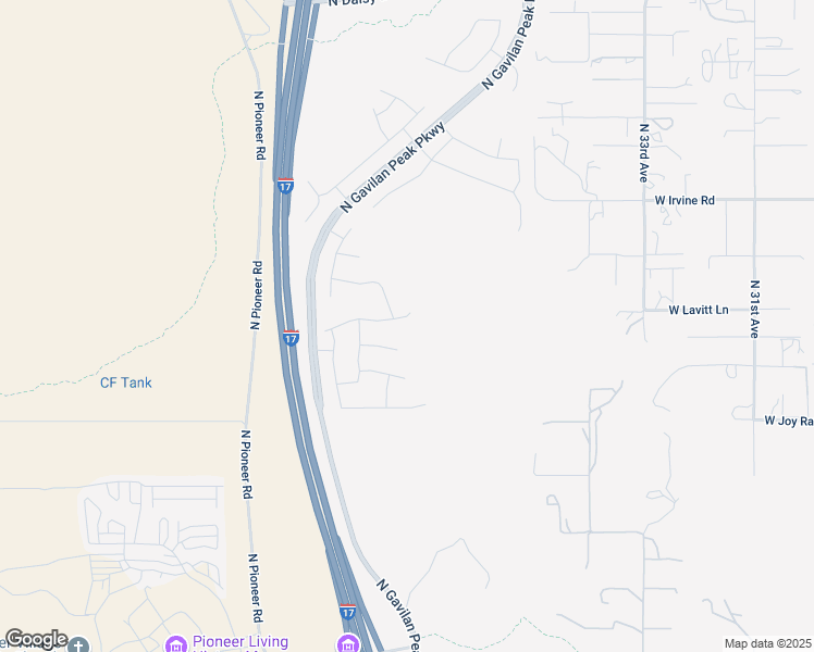 map of restaurants, bars, coffee shops, grocery stores, and more near 3735 Desert Creek Court in Phoenix