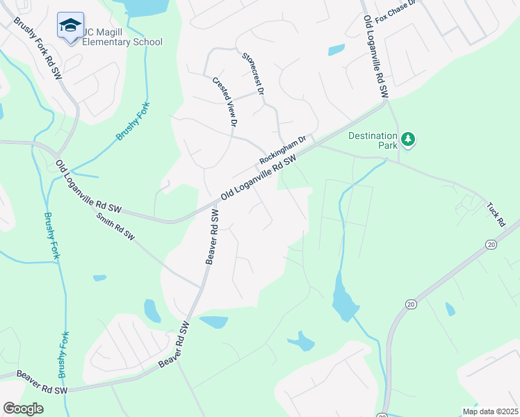 map of restaurants, bars, coffee shops, grocery stores, and more near 4245 Perrinton Trail in Loganville