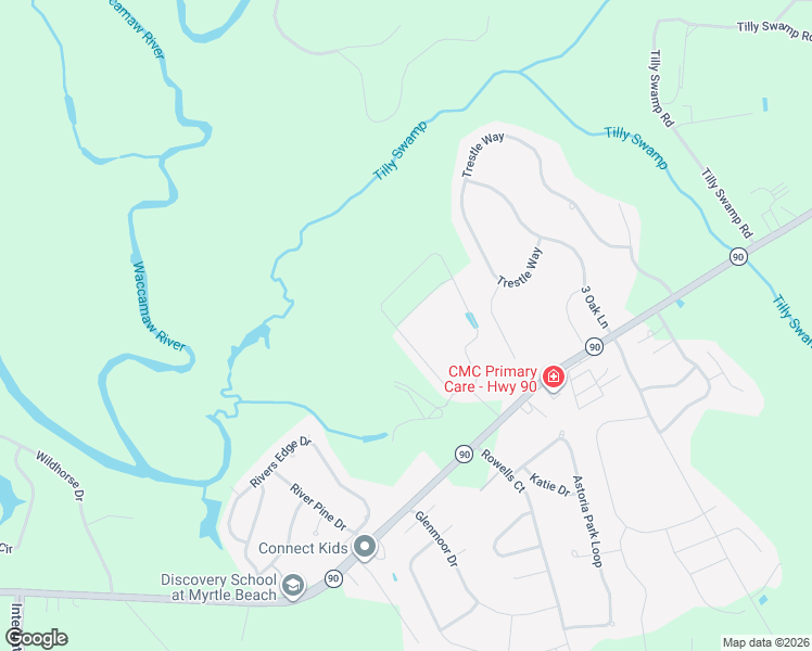 map of restaurants, bars, coffee shops, grocery stores, and more near 400 Gully Store Court in Conway