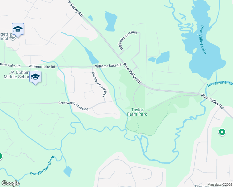 map of restaurants, bars, coffee shops, grocery stores, and more near 71 Crestworth Place in Powder Springs