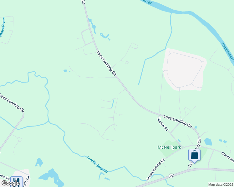 map of restaurants, bars, coffee shops, grocery stores, and more near 2141 Mike's Road in Conway