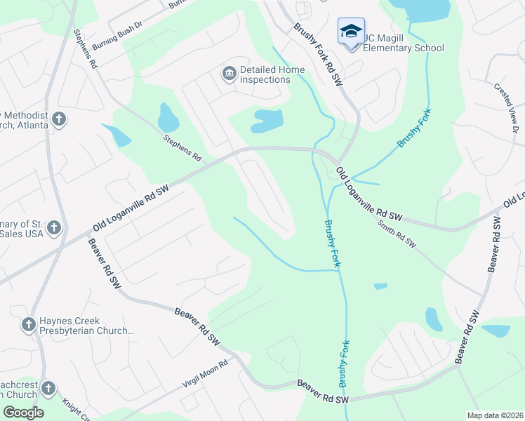 map of restaurants, bars, coffee shops, grocery stores, and more near 4051 Savannah Ridge Trace Southwest in Loganville