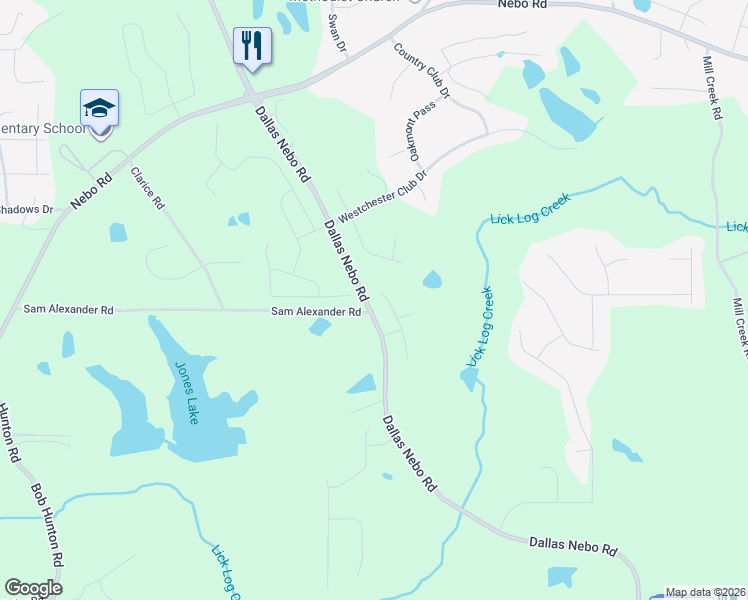 map of restaurants, bars, coffee shops, grocery stores, and more near 12 Inverness Way in Hiram