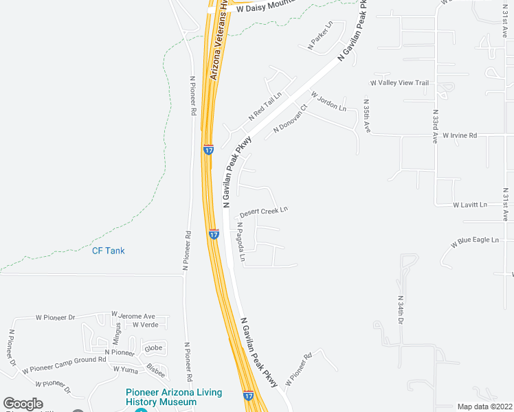 map of restaurants, bars, coffee shops, grocery stores, and more near 3780 West Desert Creek Lane in Phoenix