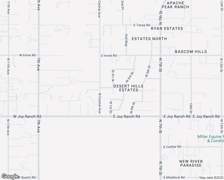 map of restaurants, bars, coffee shops, grocery stores, and more near 101 East Lavitt Lane in Phoenix