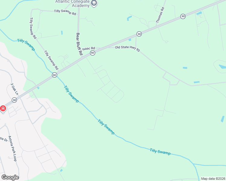 map of restaurants, bars, coffee shops, grocery stores, and more near 2198 Chavis Road in Conway