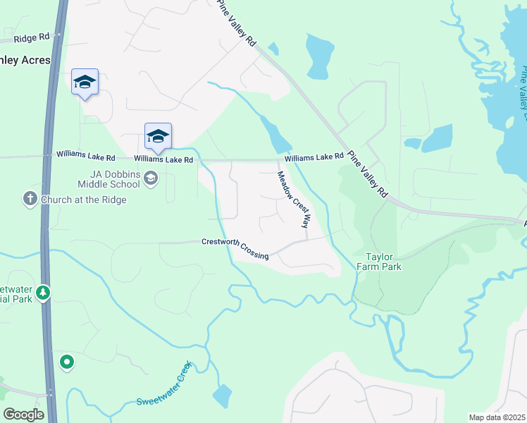 map of restaurants, bars, coffee shops, grocery stores, and more near 48 Savanna Court in Powder Springs