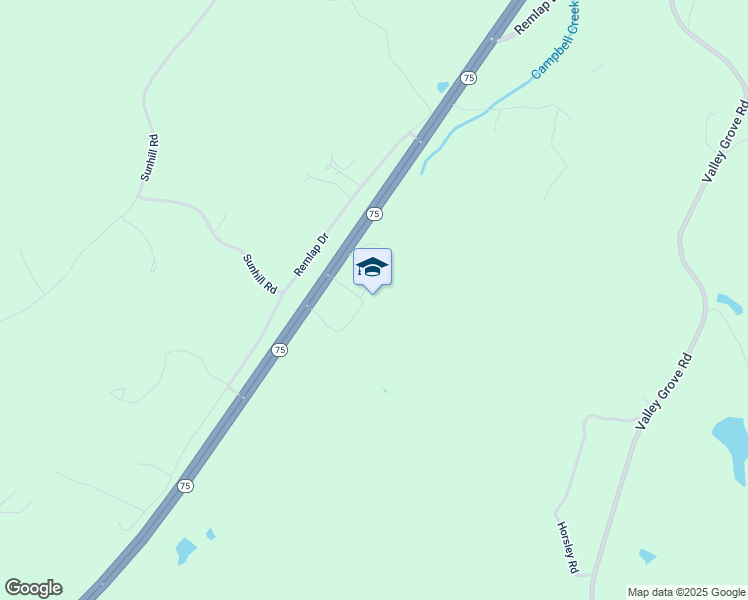 map of restaurants, bars, coffee shops, grocery stores, and more near 18770 Alabama 75 in Remlap