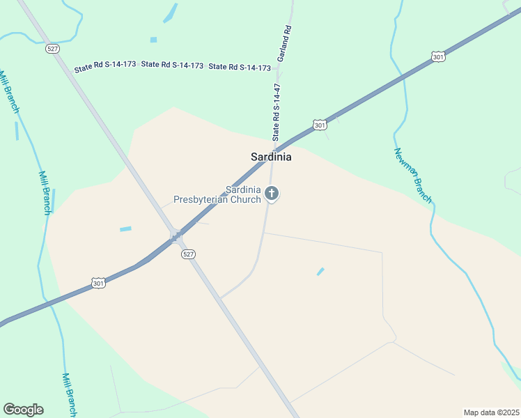 map of restaurants, bars, coffee shops, grocery stores, and more near 1385 Garland Road in New Zion