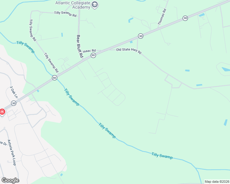 map of restaurants, bars, coffee shops, grocery stores, and more near 2198 Chavis Road in Conway